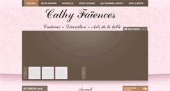 Desktop Screenshot of cathy-faiences.com